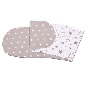 Husa bumbac detasabila pentru Perna gravide 3 in 1 Kidizi Lena, Galaxy Grey