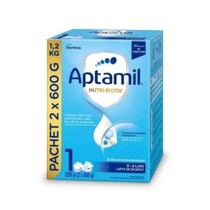 Lapte praf APTAMIL NUTRI-BIOTIK 1, 0-6 luni, 1200 g