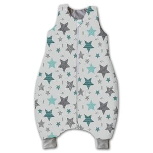Sac de dormit cu picioare pentru copii 18-36 luni Kidizi All Mint Stars, 1 tog