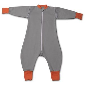 Sac de dormit copii cu picioare si maneci detasabile 18-36 luni Kidizi bumbac flausat, Grey 1 tog