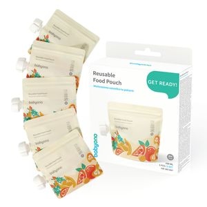 Set pungi alimentare reutilizabile Babyono 1467, 150ml, 5 bucati