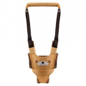 Ham pentru mers NOVOKIDS Premium Bear Walking Assistant, Cu maner comfortabil, Intaritura, Material moale, Max 20 kg, Lavabil, Maron