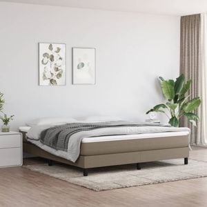 Saltea de pat vidaXL, cu arcuri, 180x200x20 cm, textil, gri