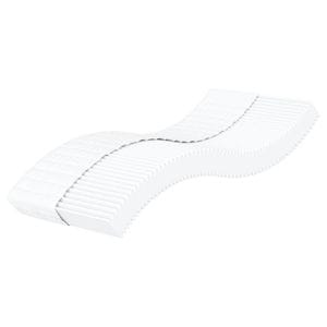 Saltea vidaXL, din spuma, alb, 100 x 200 cm, fermitate medie