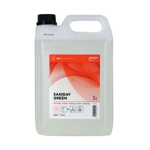 Solutie profesionala ecologica anti-calcar pentru obiecte sanitare Realco, Eezym SANIDAY GREEN, 5L
