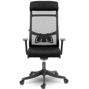 Scaun de birou, realizat din microplasa, ergonomic, functie de balansare SoftSwing, inaltime reglabila, tetiera moale si confortabila, design frumos, negru