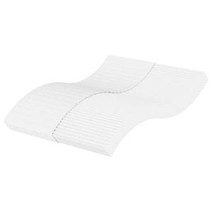 Saltea vidaXL, din spuma, alb, 120 x 200 cm, duritate H2 H3, fermitate medie