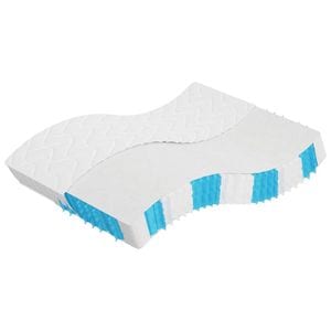 Saltea vidaXL, arcuri buzunar Super King Size fermitate medie 160x200cm, fermitate medie