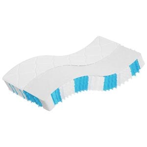 Saltea vidaXL, cu arcuri buzunare Single Size, fermitate medie, 90x190 cm