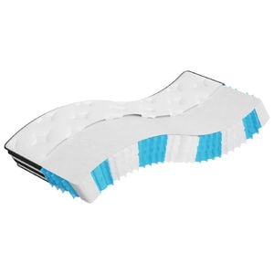 Saltea vidaXL, cu arcuri buzunare Single Size, medie, 90x190 cm
