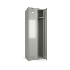 Dulap metalic, tip vestiar, 180x60x50 cm, 2 usi, gri