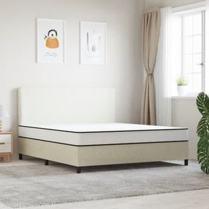Saltea vidaXL, cu arcuri bonnell King Size, fermitate medie, 200 x 200 cm