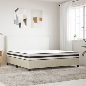 Saltea vidaXL, cu arcuri bonnell King Size, fermitate medie, 200 x 200 cm
