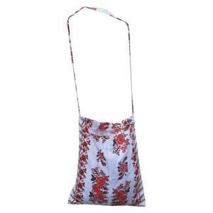 Traista traditionala din bumbac 100% HouseXL Casa Gino, sacosa traditionala, cu agatatoare, 37 x 40 cm, Motive traditionale cu Trandafiri