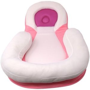 Perna speciala cu suport cap pentru bebelusi si nou nascuti Salamandra Kids, reglabila, alb-roz