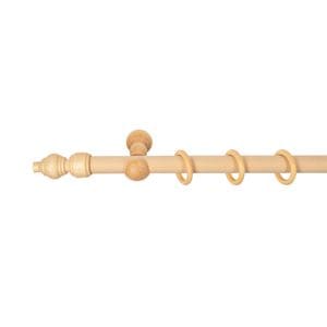 Galerie simpla lemn masiv Filigrano, consola clasica, nuanta natur, 400 cm, kit complet