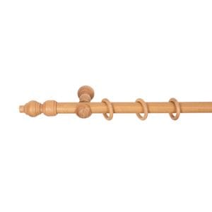Galerie simpla lemn masiv Filigrano, consola clasica, nuanta stejar, 400 cm, kit complet