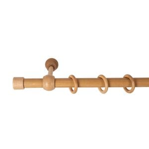 Galerie simpla lemn masiv Cafiro, consola standard, nuanta stejar, 400 cm, kit complet