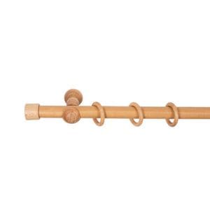 Galerie simpla lemn masiv Cafiro, consola clasica, nuanta stejar, 400 cm, kit complet