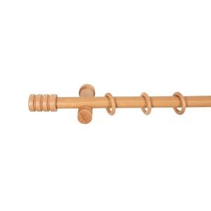 Galerie simpla lemn masiv Pisa, consola moderna, nuanta stejar, 360 cm, kit complet