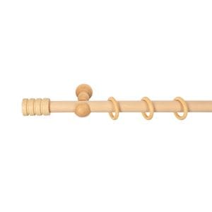 Galerie simpla lemn masiv Pisa, consola clasica, nuanta natur, 400 cm, kit complet
