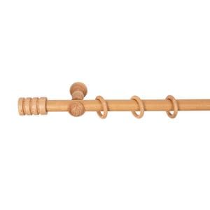 Galerie simpla lemn masiv Pisa, consola clasica, nuanta stejar, 360 cm, kit complet