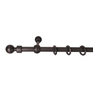 Galerie simpla lemn masiv Giro, consola standard, nuanta wenge, 280 cm, kit complet