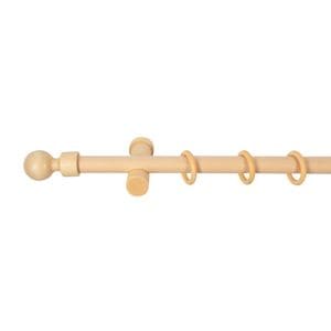 Galerie simpla lemn masiv Giro, consola moderna, nuanta natur, 400 cm - kit complet