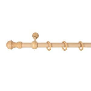 Galerie simpla lemn masiv Ares, consola standard, nuanta natur, 400 cm - kit complet