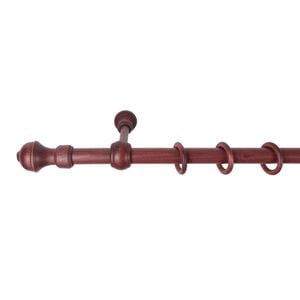 Galerie simpla lemn masiv Ares, consola standard, nuanta mahon, 400 cm, kit complet
