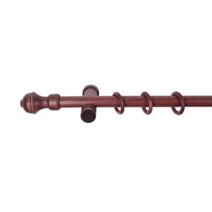 Galerie simpla lemn masiv Ares, consola moderna, nuanta mahon, 400 cm - kit complet