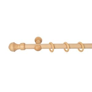 Galerie simpla lemn masiv Ares, consola clasica, nuanta natur, 400 cm - kit complet