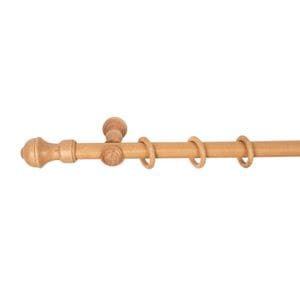 Galerie simpla lemn masiv Ares, consola clasica, nuanta stejar, 400 cm, kit complet