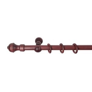 Galerie simpla lemn masiv Ares, consola clasica, nuanta mahon, 400 cm - kit complet