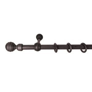 Galerie simpla lemn masiv Regal, consola standard, nuanta wenge, 240 cm, kit complet