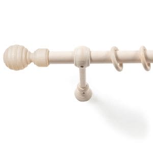 Galerie simpla lemn masiv Regal, consola standard, nuanta alb-antic, 400 cm - kit complet