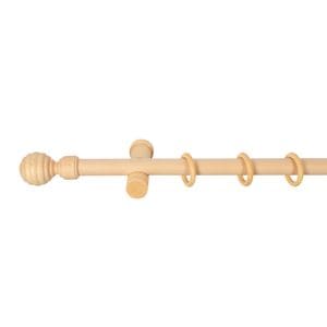 Galerie simpla lemn masiv Regal, consola moderna, nuanta natur, 400 cm - kit complet