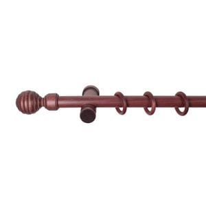 Galerie simpla lemn masiv Regal, consola moderna, nuanta mahon, 400 cm, kit complet