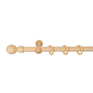 Galerie simpla lemn masiv Regal, consola clasica, nuanta natur, 400 cm, kit complet