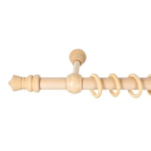 Galerie simpla lemn masiv King, consola standard, nuanta natur, 400 cm - kit complet