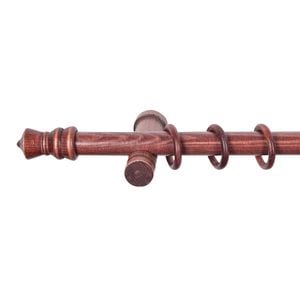 Galerie simpla lemn masiv King, consola moderna, nuanta mahon, 400 cm, kit complet