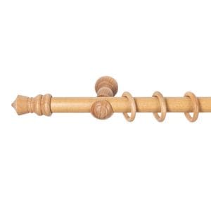 Galerie simpla lemn masiv King, consola clasica, nuanta stejar, 320 cm, kit complet