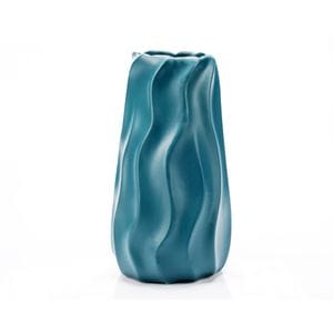Vaza decorativa Ella Home New Waves, ceramica, 13 x 10 x 24 cm, verde