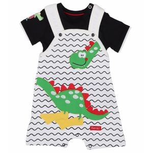Set Dino-Boy Minikids, negru, 74, 6-9 luni