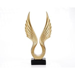Statueta Ella Home Flight Gold, rasina, 15x5.5x29.5 cm