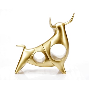 Statueta Ella Home Bull, ceramica, 23x12x8 cm