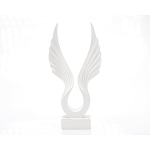 Statueta Ella Home Flight White, rasina, 15x5.5x29.5 cm