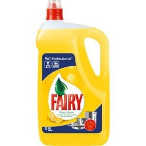 Detergent vase lichid Fairy Professional Lemon, Parfum de Lamaie, 5 L