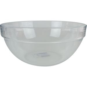 Bol, sticla, O 17 cm, transparent