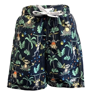 Bermude Baieti cu Protectie UV, Protectie Solara UPF50+, Navy Jungle, Marimea 8